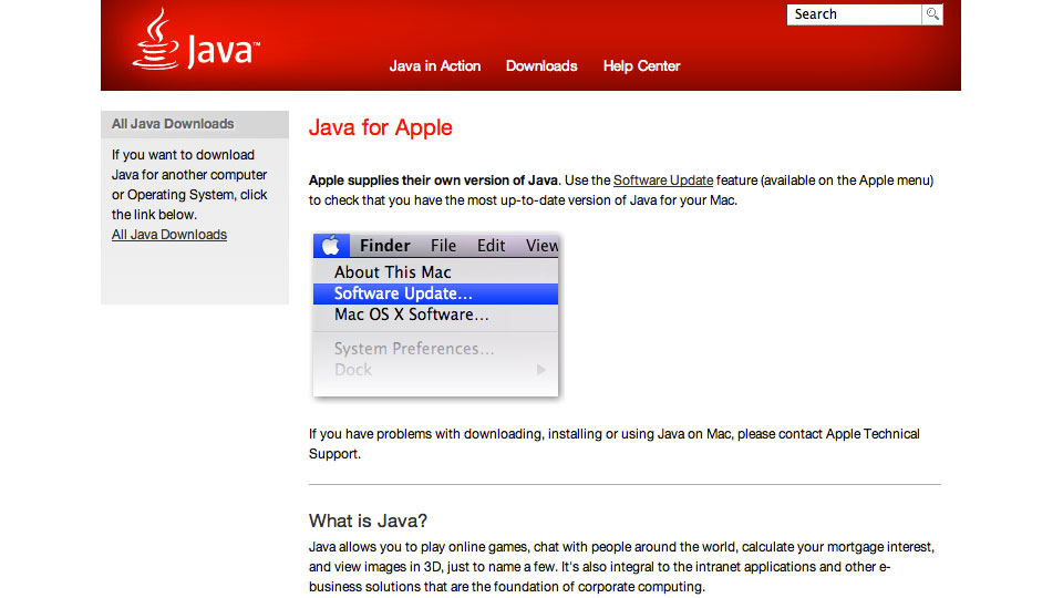 java update mac download