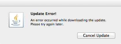 Java-Update-error