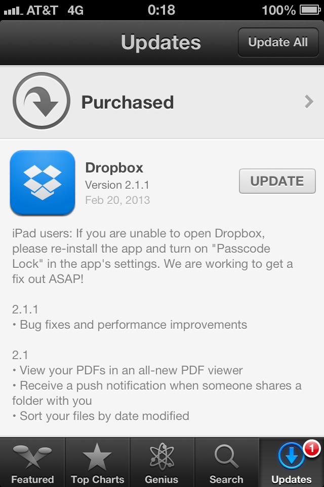 Dropbox 2.1.1