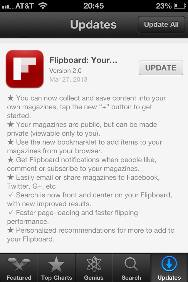 Flipboard 2.0 Update iOS
