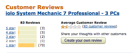 System Mechanic Review at Amazon