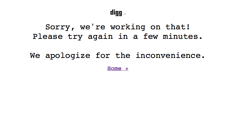 Digg has been Dugg