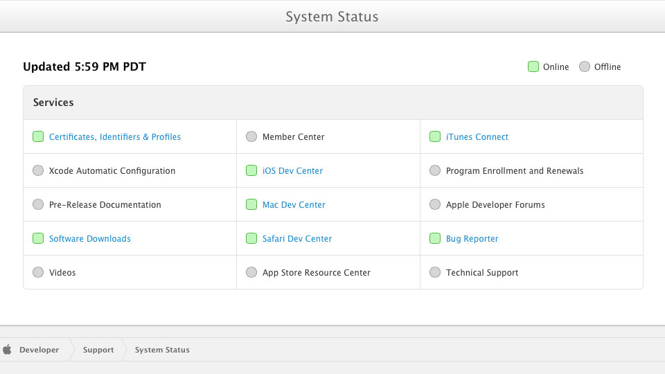 Apple-Developer-Center-System-Status-20130726