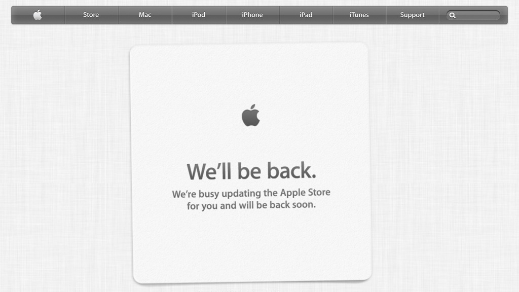 Apple Store Maintenance 20130720