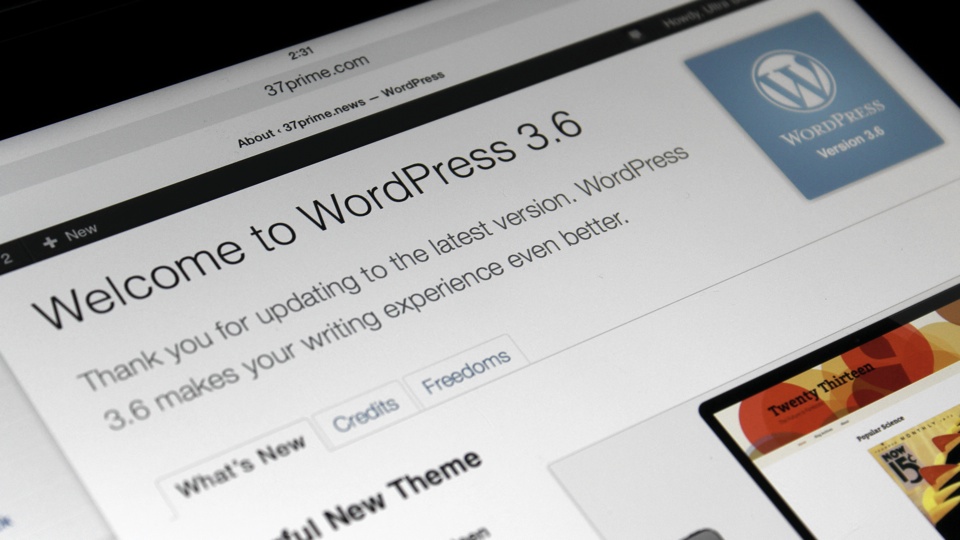 WordPress 3.6 Update