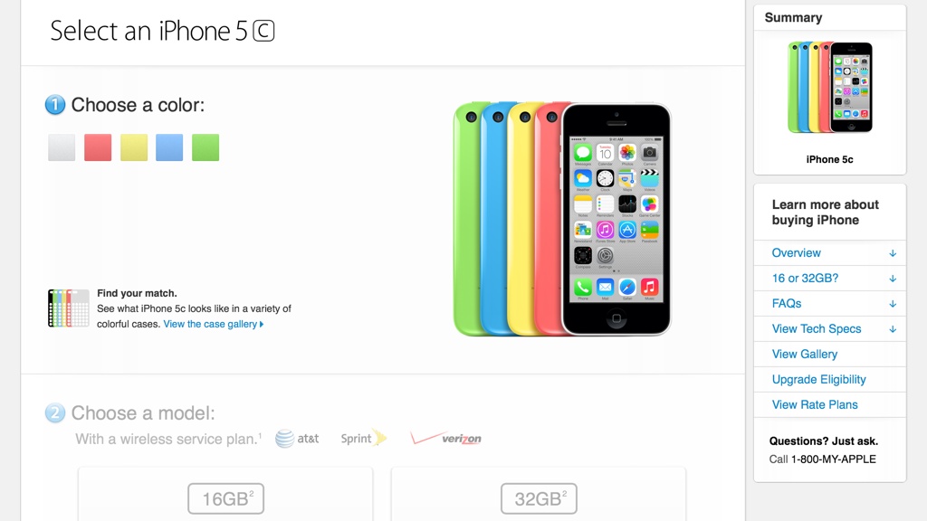 iPhone 5c Pre-order begins