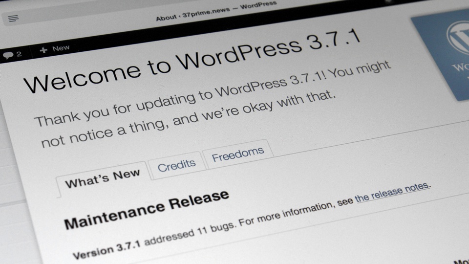 WordPress 3.7.1