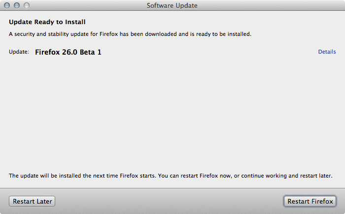 Firefox 26.0 Beta 1