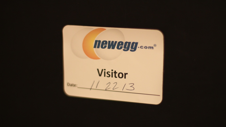 Newegg Visitor Badge