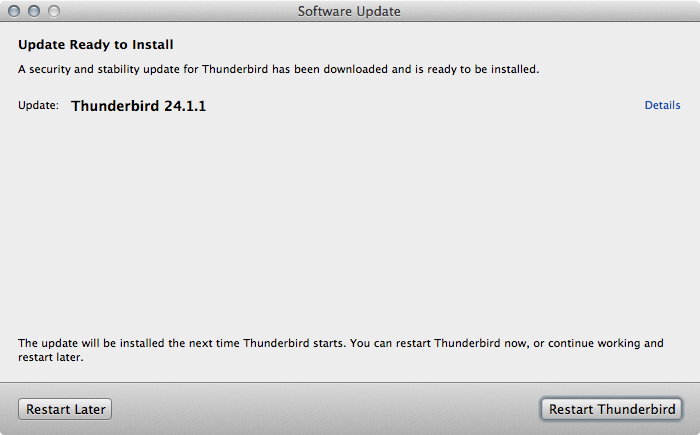 Thunderbird 24.1.1