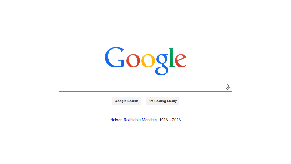 Google Pays Tribute to Nelson Mandela