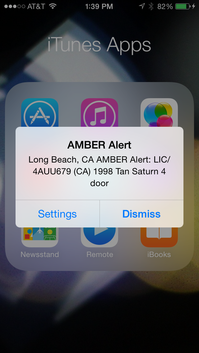 AMBER Alert Long Beach, California 2014-03-10 13:29