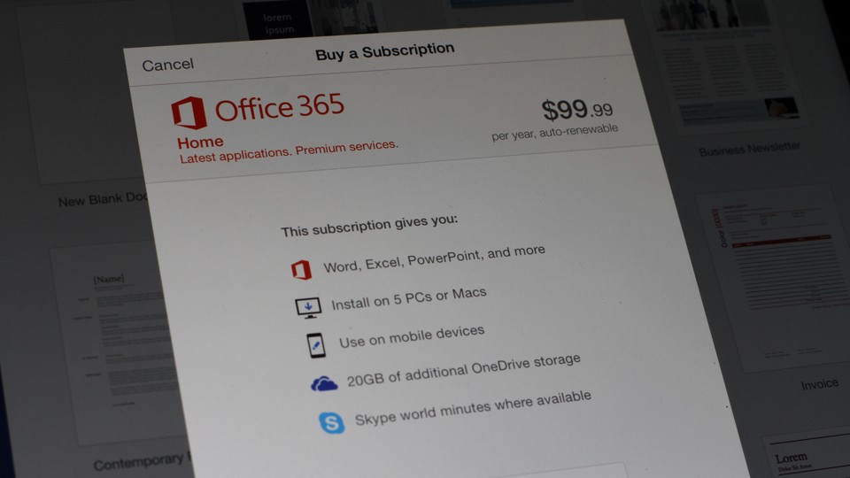 Office 365 In-App Purchase in IOS