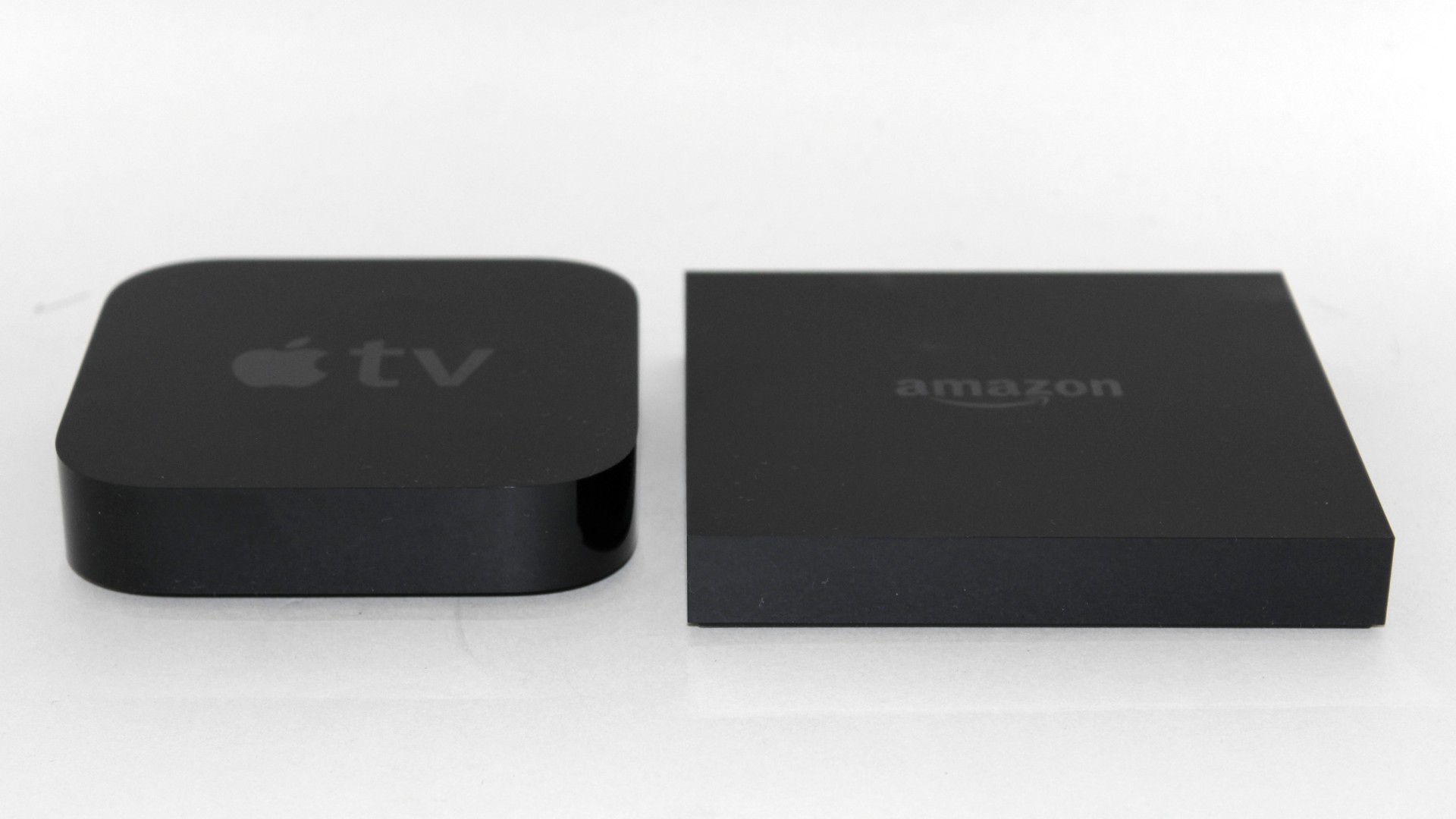 Amazon Fire TV and Apple TV side by side