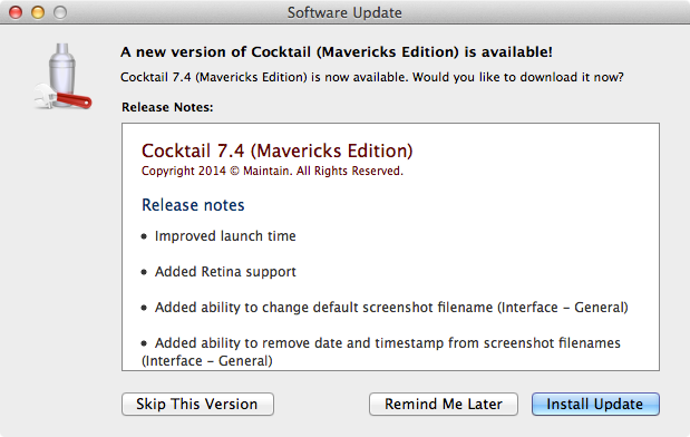 Cocktail Mavericks 7.4