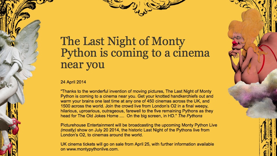 Monty Python Live News