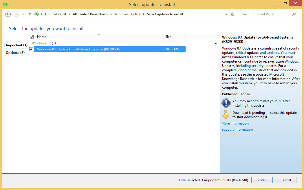 Windows 8 1 Update