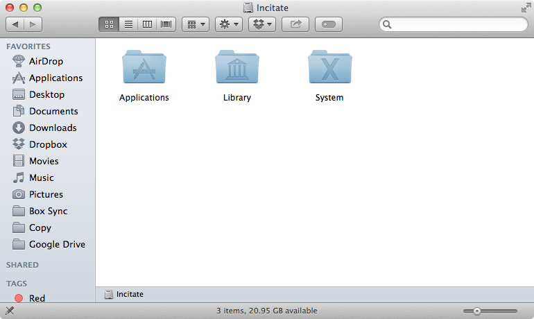 OS X Mavericks 10.9.3 Disk Root Level no Users Folder