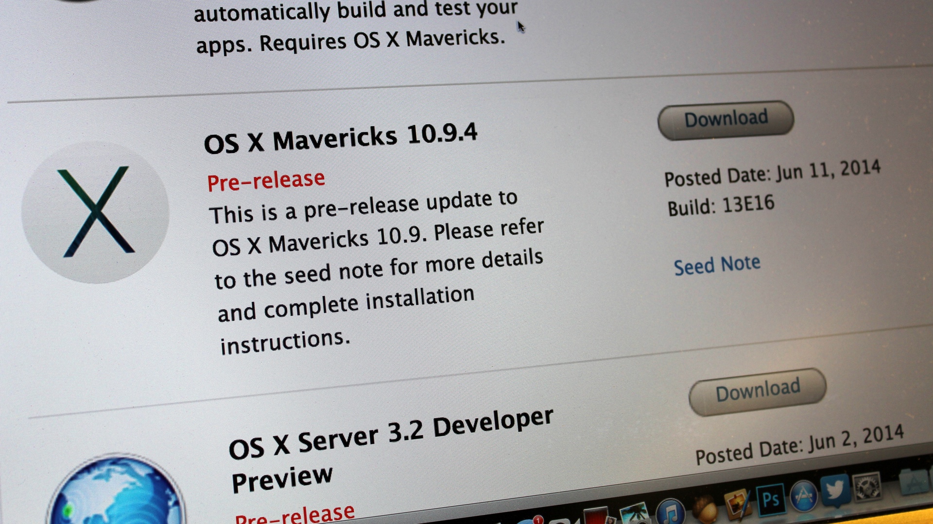 OS X Mavericks 10.9.4 13E16