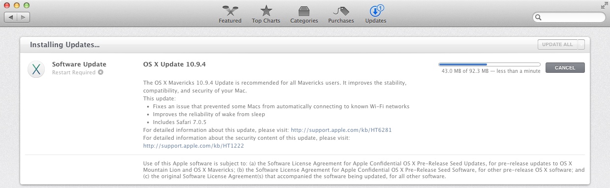 OS X Update 10.9.4