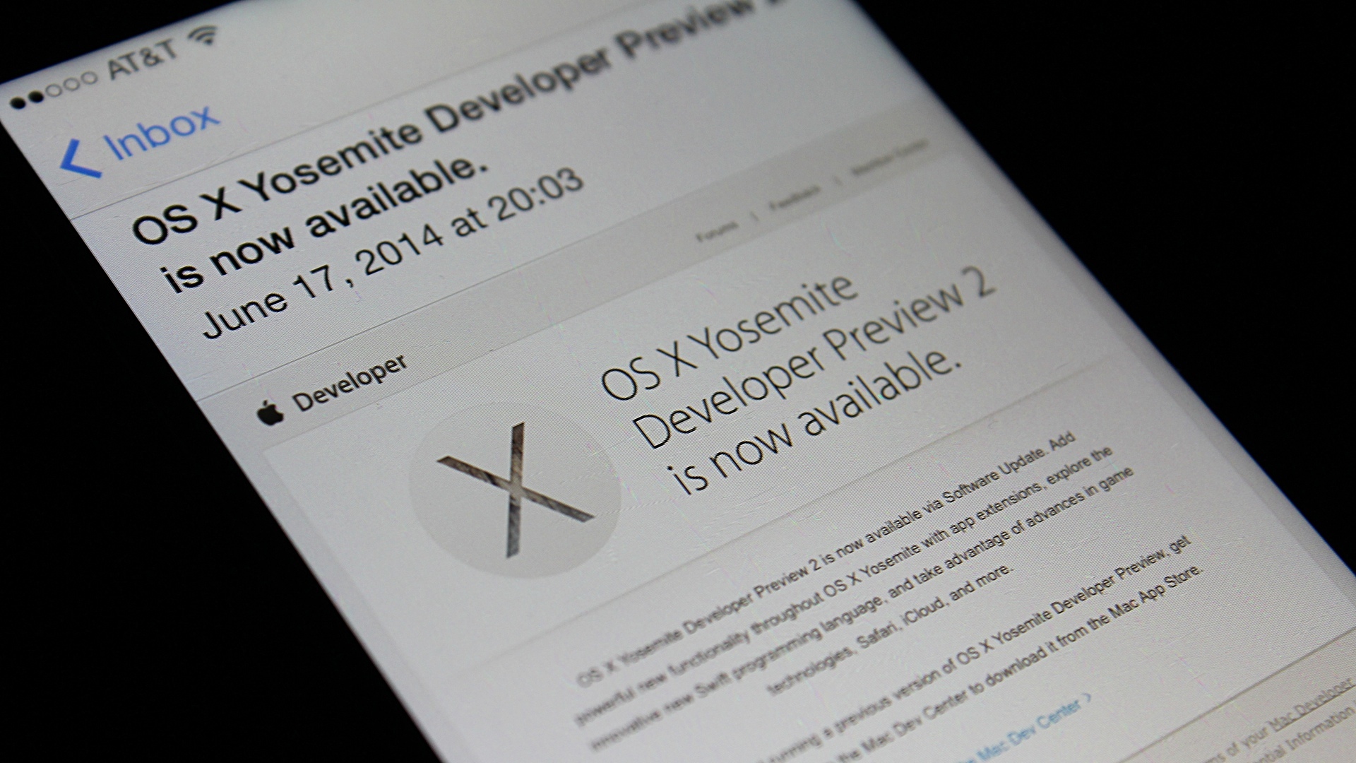 OS X Yosemite Developer Preview 2