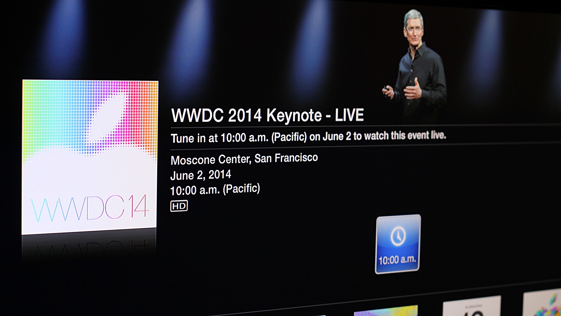 WWDC 2014 Keynote Live Apple TV