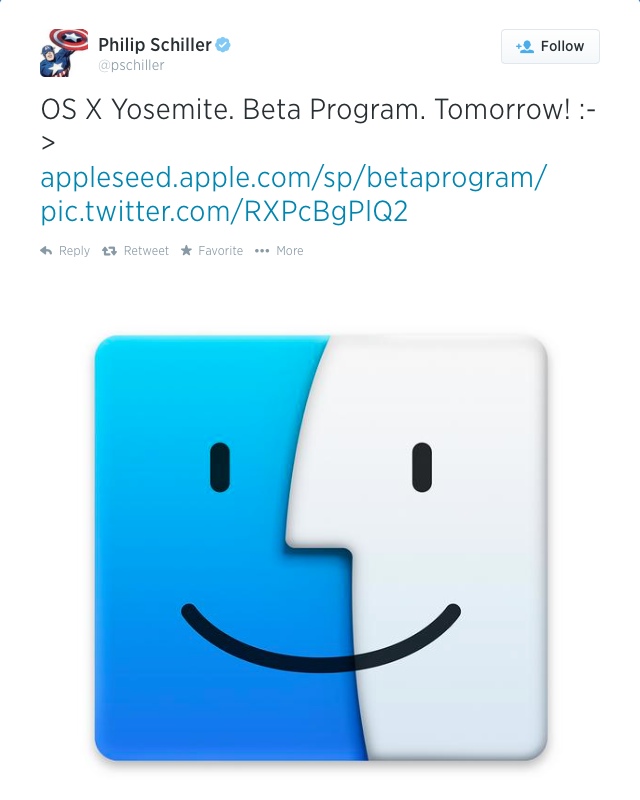 Phil Schiller OS X Yosemite Beta