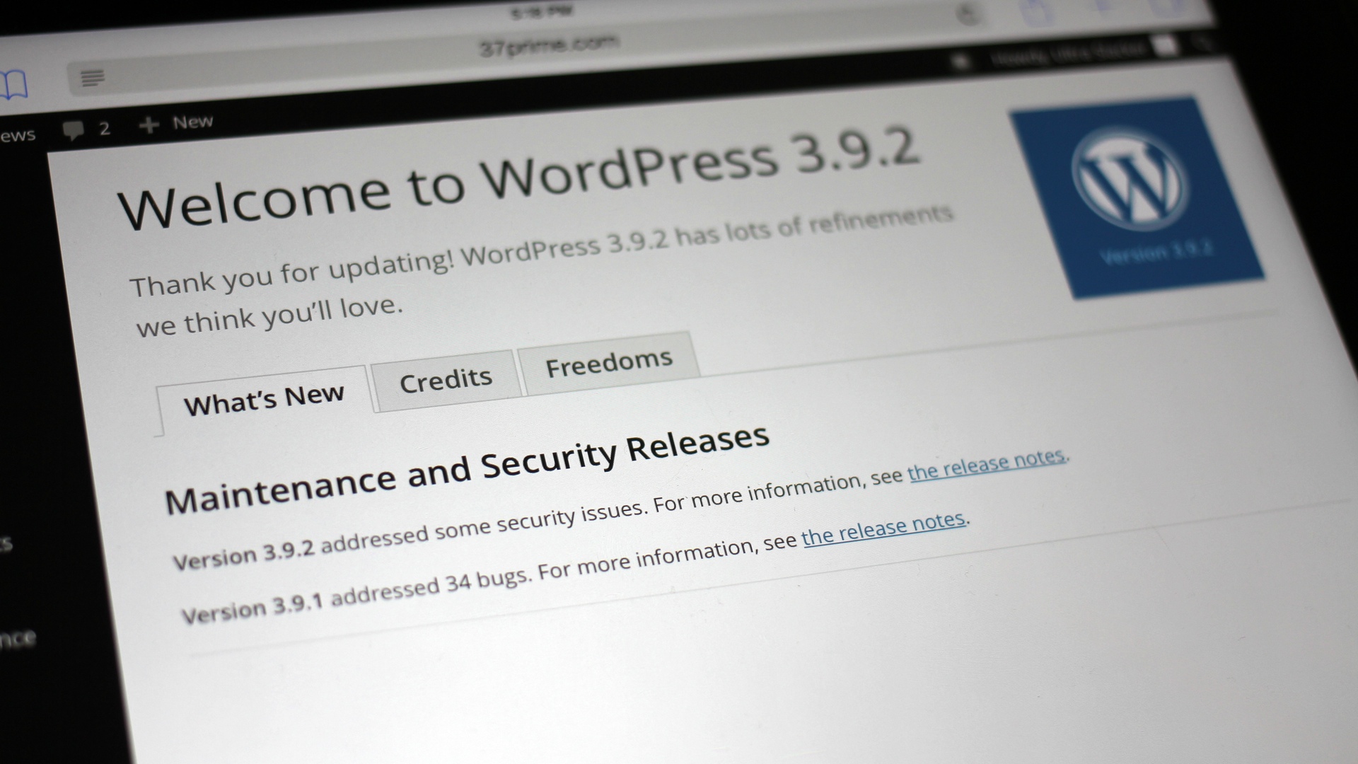 WordPress 3.9.2