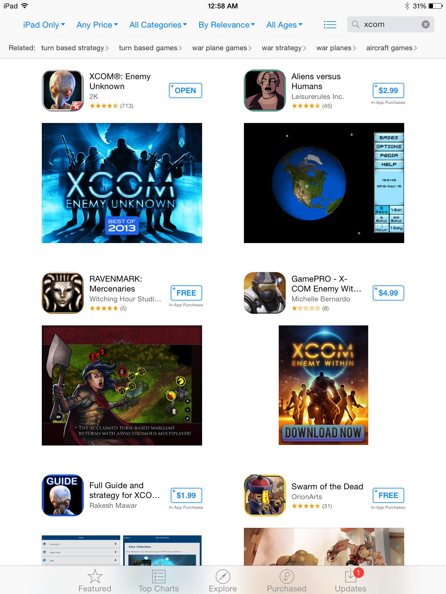 XCOM in the App Store