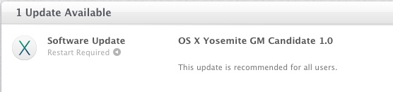 OS X Yosemite GM Candidate 1.0