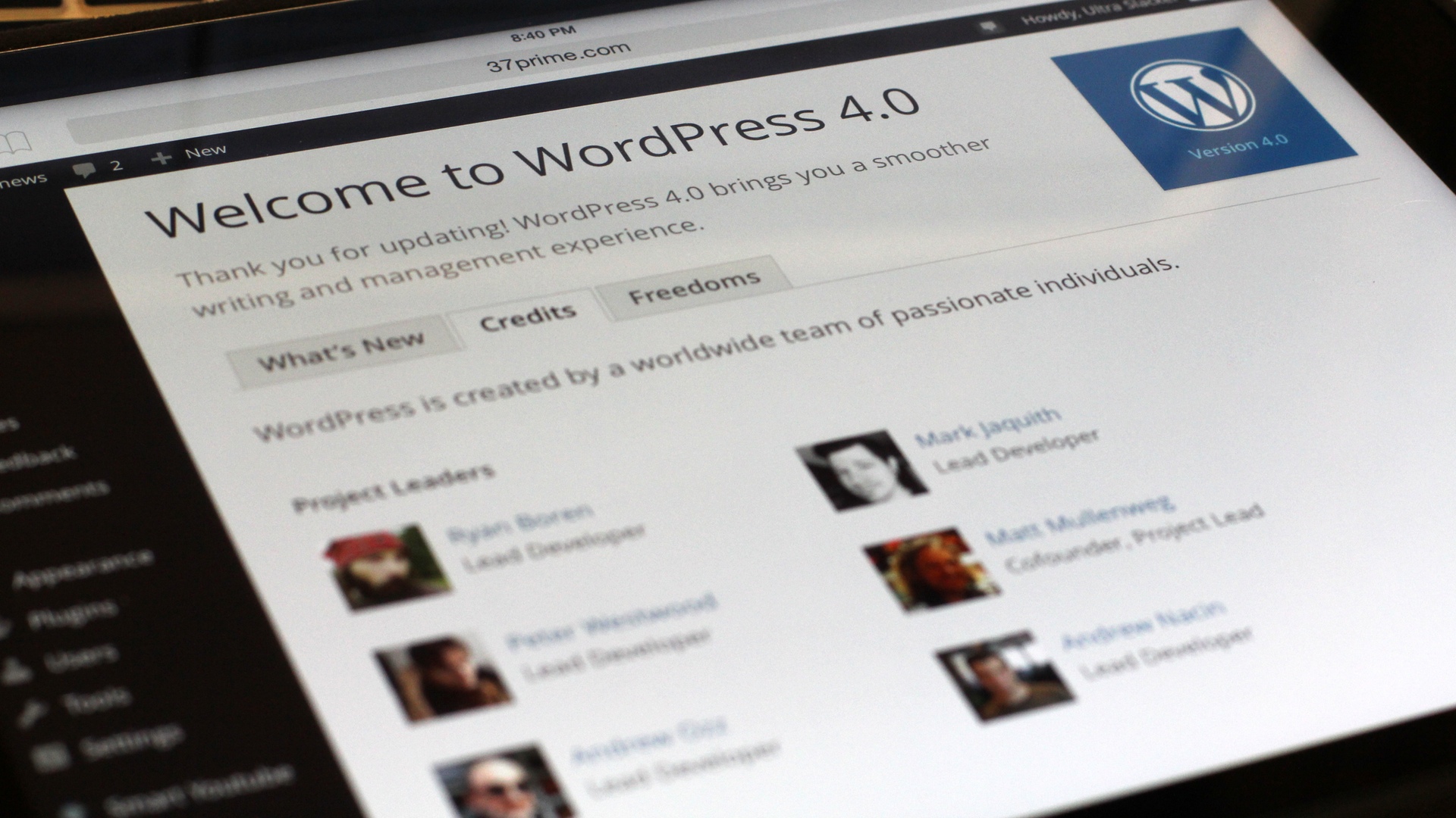 WordPress 4.0 Benny