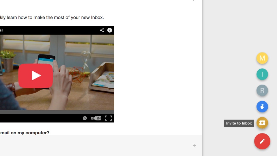 Invite to Inbox for Gmail