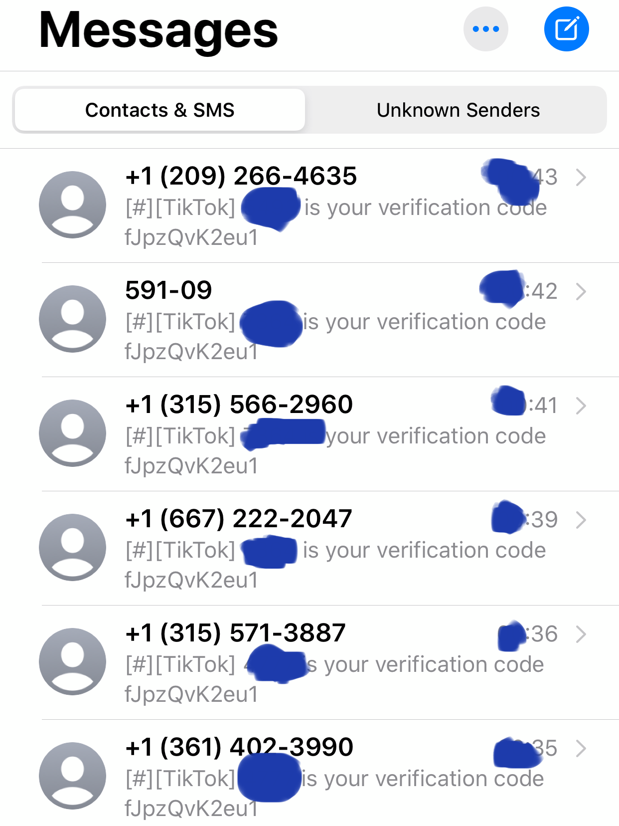 random phone number