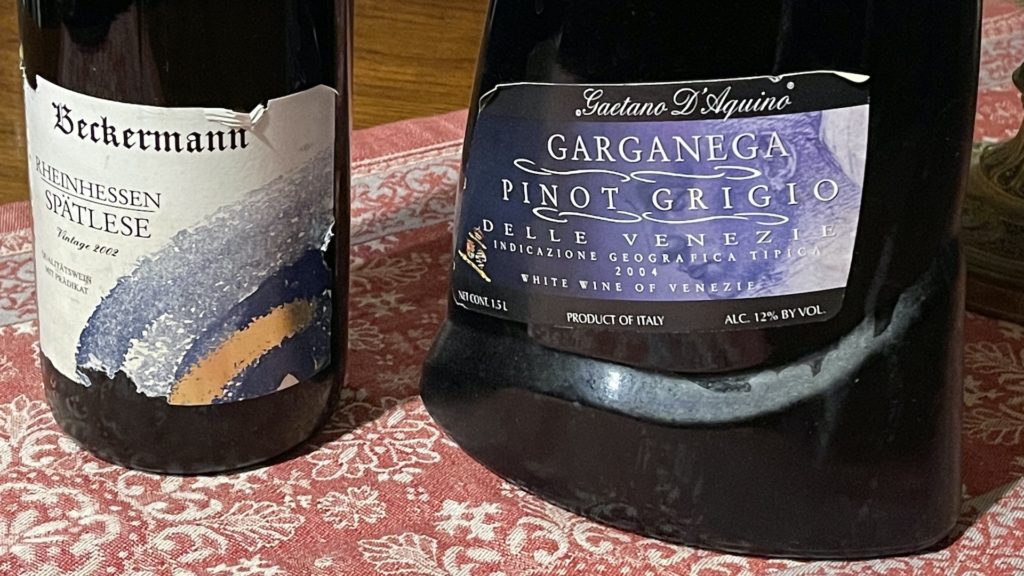 2002 Rheinhessen Spätlese and 2004 Pinot Grigio Wine